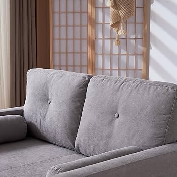 Amazon｜KJUUJEソファ 二人掛け カウチ 抱き枕付き ソファー